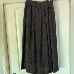 Vintage Nordstrom Paisley Maxi Skirt